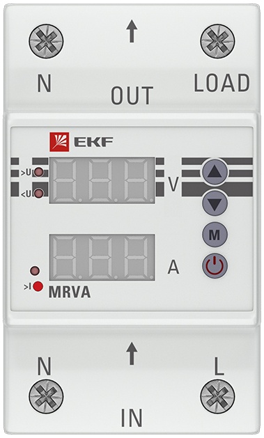 Реле напряжения и тока с дисплеем EKF PROxima MRVA 63A MRVA-63A купить по низк