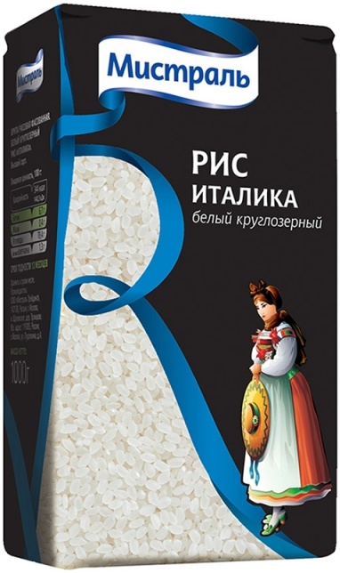 Рис мистраль италика белый круглозерный 1кг м/у (4601916000304)