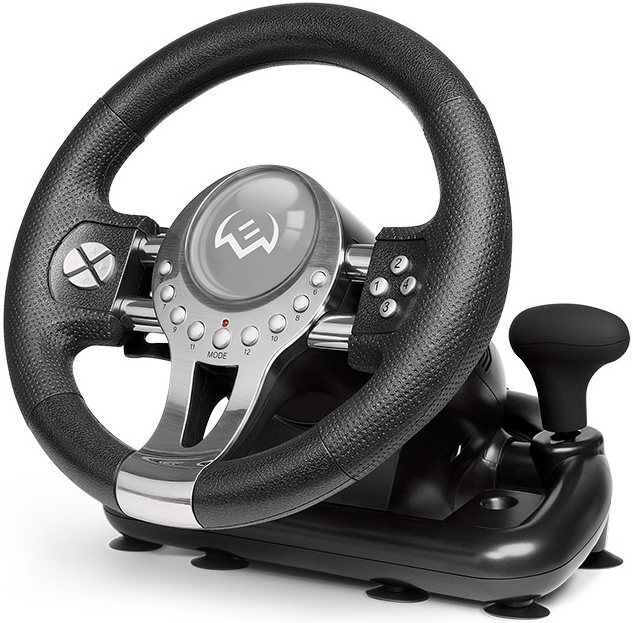 Руль SVEN GC-W800 (PC/PS3/PS4/XBOXONE/Xinput) черный/серебристый (SV ...