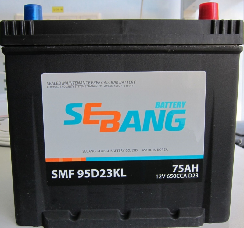 Smf аккумуляторы автомобильные. АКБ Sebang d23. Аккумулятор Sebang SMF 75d23kl. Sebang 95d26kl. Аккумулятор Sebang 95d23kl.