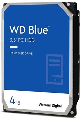 Купить жесткий диск HDD 3.5 Western Digital WD Caviar Blue 4TB SATA III 5400 RPM, 256Mb CMR (WD40EZAX) в интернет-магазине ОНЛАЙН ТРЕЙД.РУ