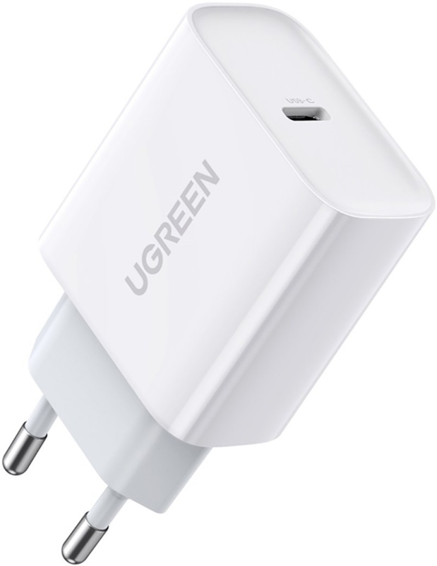 Сетевое зарядное устройство UGREEN CD137, 20 Вт, белый(60450) UGREEN 60450 - низкая цена, доставка или самовывоз по Краснодару. Сетевое зарядное устройство Югрин CD137, 20 Вт, белый(60450) купить в интернет магазине ОНЛАЙН ТРЕЙД.РУ