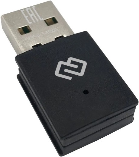 Сетевой адаптер WiFi + Bluetooth Digma DWA-BT5-AC600C AC600 USB 2.0 ...