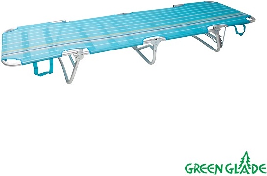 Шезлонг green glade м6186 голубой