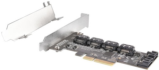 Карта расширения PCIe SilverStone ECS06 (SST-ECS06) 6x SATA Gen3 G46ECS060000010 — купить по низкой цене в интернет-магазине ОНЛАЙН ТРЕЙД.РУ