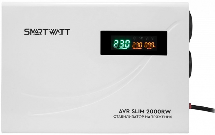 Настенный стабилизатор напряжения SMARTWATT AVR SLIM 2000RW — купить по низкой цене в интернет-магазине ОНЛАЙН ТРЕЙД.РУ