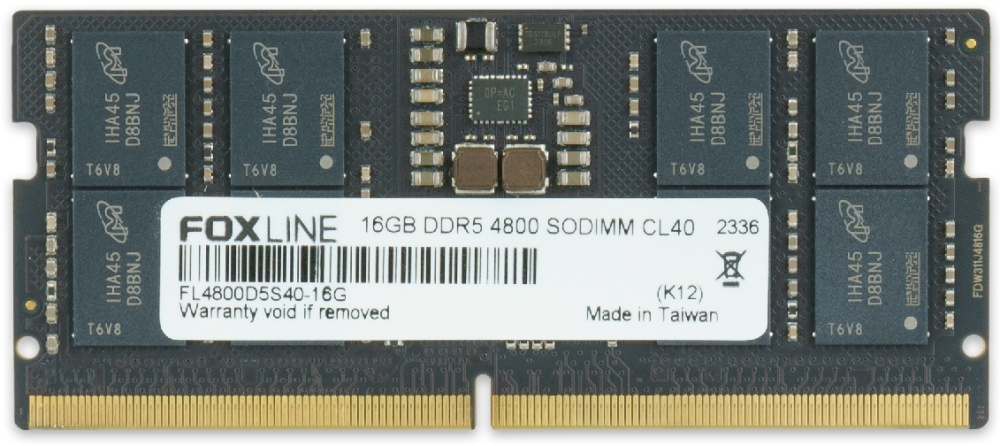 Оперативная память SO-DIMM Foxline 16GB DDR5-4800 (FL4800D5S40-16G)- купить по выгодной цене в интернет-магазине ОНЛАЙН ТРЕЙД.РУ Новосибирск