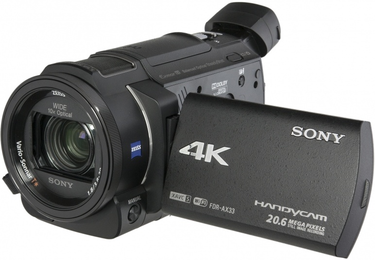 Цифровая видеокамера Sony FDR-AX33B 4K чёрный — купить в интернет ...