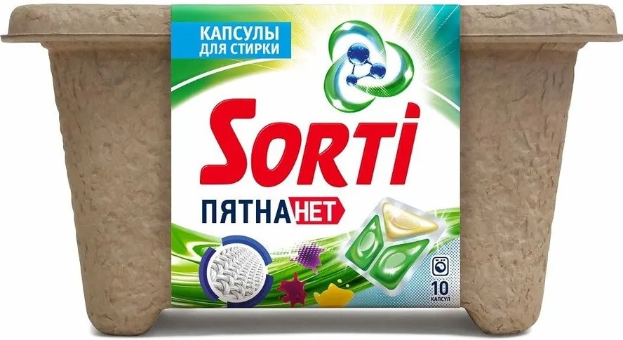Капсулы для стирки "Sorti" ДОЙ-ПАК (30 шт) Color (4 ящ)