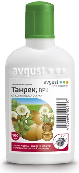 Средство от колорадского жука Avgust Танрек, 100 мл 42000289 — купить по низкой цене в интернет-магазине ОНЛАЙН ТРЕЙД.РУ