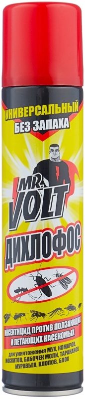Инсектицидное средство Mr.VOLT Дихлофос-Универсал, аэрозоль, 200 мл ...