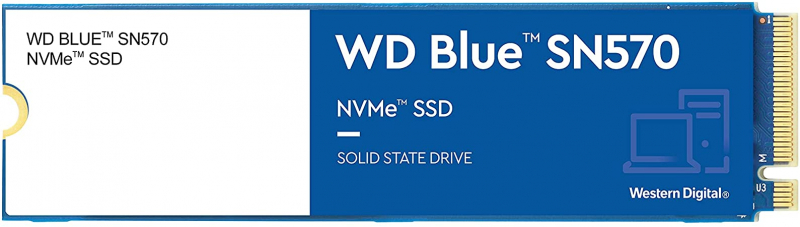 Купить sSD диск Western Digital Blue SN570 M.2 2280 1.0 Tb PCIe Gen3 x4 NVMe v1.4 TLC (WDS100T3B0C) в интернет-магазине ОНЛАЙН ТРЕЙД.РУ