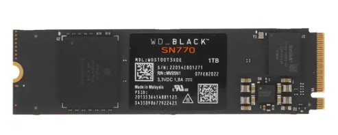 Накопитель SSD Western Digital Black M.2 2280 SN770 1Tb PCIe 4.0 TLC 3D (WDS100T3X0E) — купить в интернет-магазине ОНЛАЙН ТРЕЙД.РУ