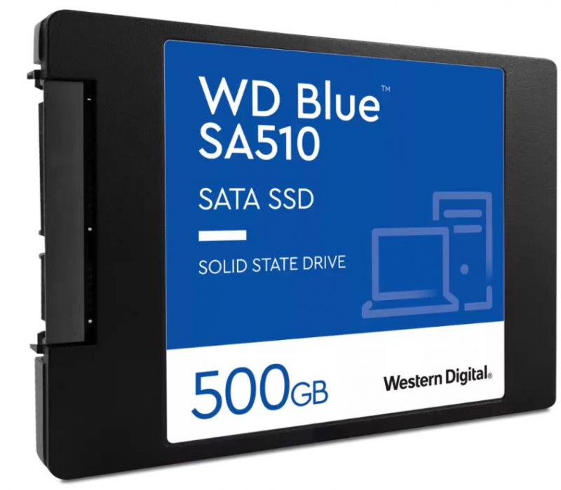 Накопитель SSD SATA-III WESTERN DIGITAL WD 2.5 Blue 500Gb SA510 WDS500G3B0A — купить в интернет-магазине ОНЛАЙН ТРЕЙД.РУ