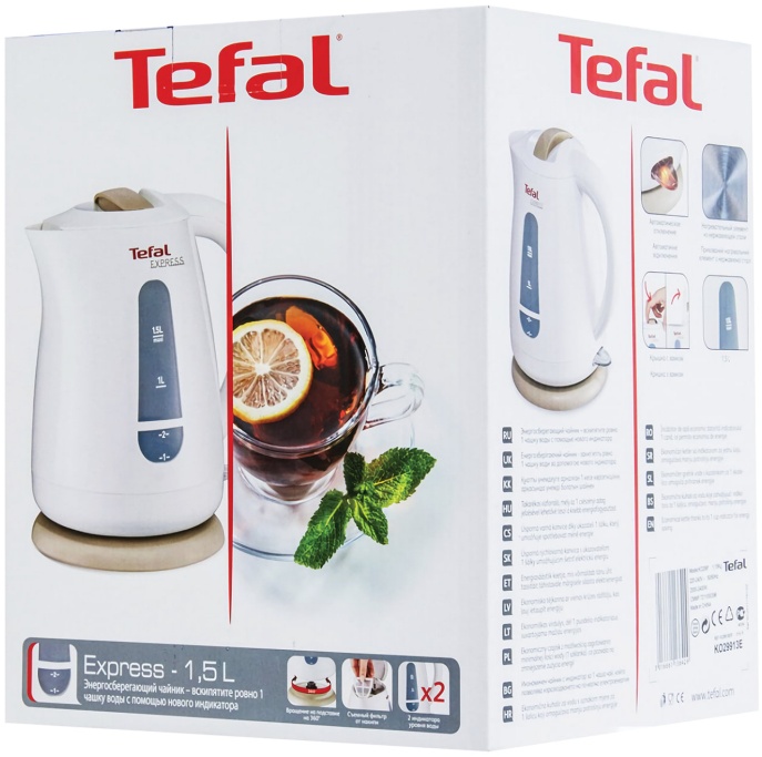 Чайник Tefal Express Plastic KO29913E — купить по низкой цене в ...