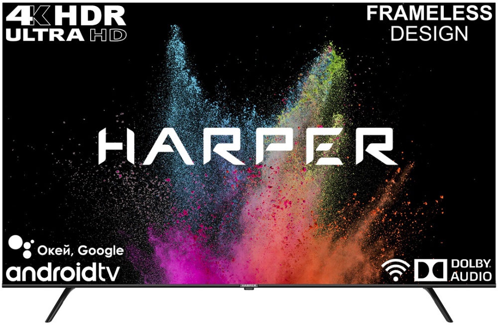 Телевизор HARPER 50U770TS, 4K Ultra HD, черный H00003396 — купить по низкой цене в интернет-магазине ОНЛАЙН ТРЕЙД.РУ