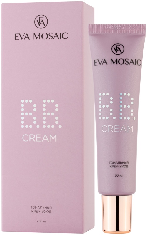 Тональный крем-уход EVA MOSAIC BB cream тон 03 Медовый, 20 мл — купить ...