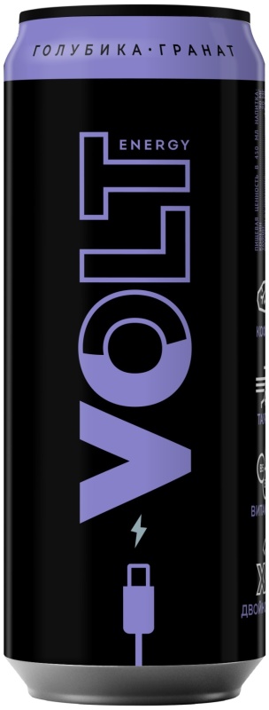 Энергетический напиток Volt Energy со вкусом голубики и граната 0,45 л 4600721023560 — купить в интернет-магазине ОНЛАЙН ТРЕЙД.РУ