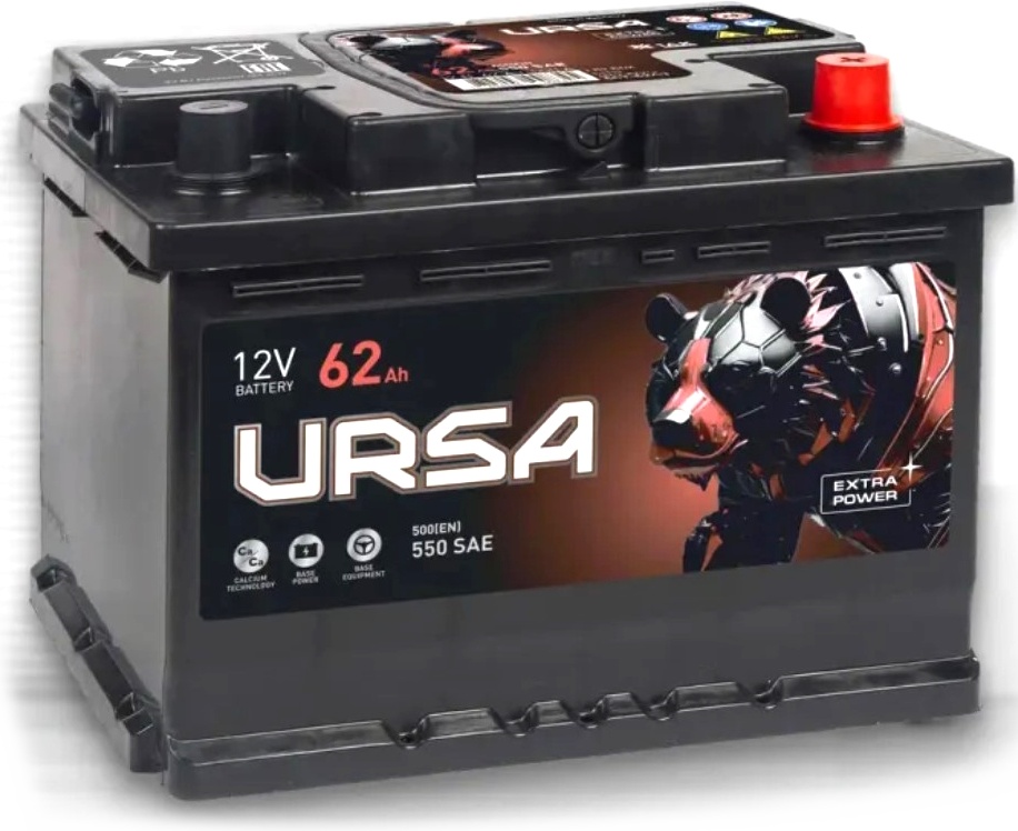 Аккумулятор URSA Extra power, 242x175x175, обратная полярность, 62 Ач UE620 - купить по выгодной цене в интернет-магазине ОНЛАЙН ТРЕЙД.РУ Тула