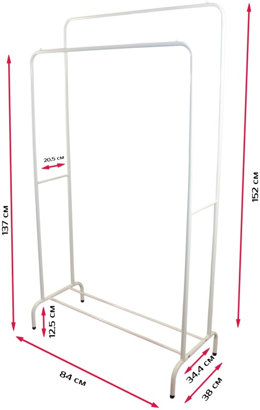 напольная вешалка моби алабама 116x203x38 см лдсп