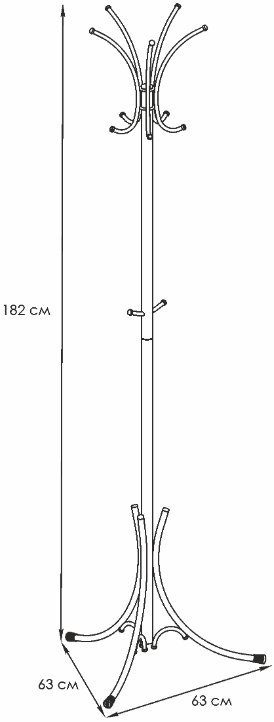 Вешалка стойка корона 3