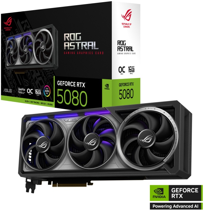 Видеокарта ASUS GeForce RTX 5080 ROG ASTRAL GAMING OC 16G ROG-ASTRAL-RTX5080-O16G-GAMING - купить по выгодной цене в интернет-магазине ОНЛАЙН ТРЕЙД.РУ Санкт-Петербург