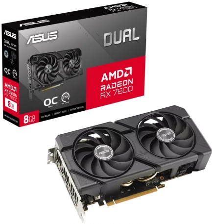 Видеокарта ASUS Radeon RX 7600 DUAL OC 8G DUAL-RX7600-O8G-EVO — купить по низкой цене в интернет-магазине ОНЛАЙН ТРЕЙД.РУ