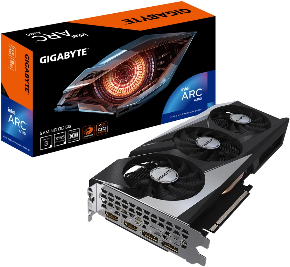 Видеокарта GIGABYTE Arc A380 GAMING OC 6G GV-IA380GAMING OC-6GD — купить по низкой цене в интернет-магазине ОНЛАЙН ТРЕЙД.РУ