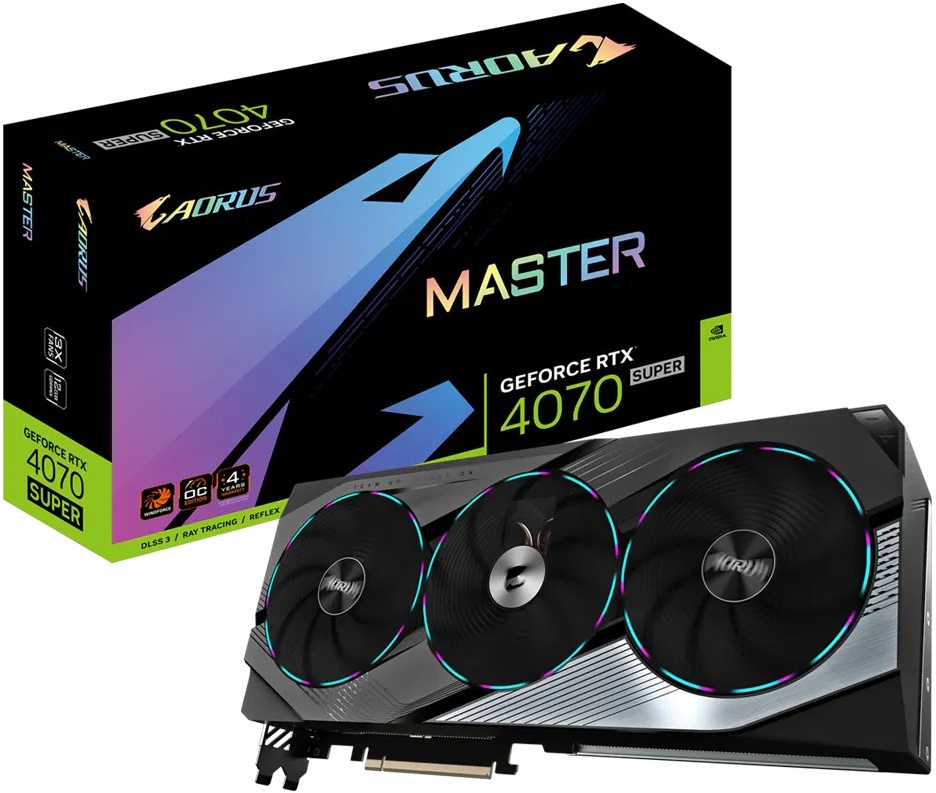 Видеокарта GIGABYTE GeForce RTX 4070 SUPER MASTER 12G GV-N407SAORUS M-12GD - купить по выгодной цене в интернет-магазине ОНЛАЙН ТРЕЙД.РУ Йошкар-Ола