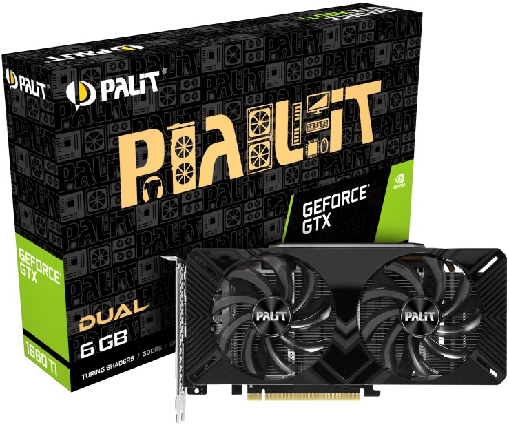 Видеокарта PALIT GeForce GTX 1660 Ti DUAL 6G NE6166T018J9-1160C — купить по  низкой цене в интернет-магазине ОНЛАЙН ТРЕЙД.РУ