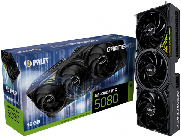 Видеокарта Palit GeForce RTX 5080 GAMINGPRO 16G (Уценка - У1) — купить в интернет-магазине ОНЛАЙН ТРЕЙД.РУ