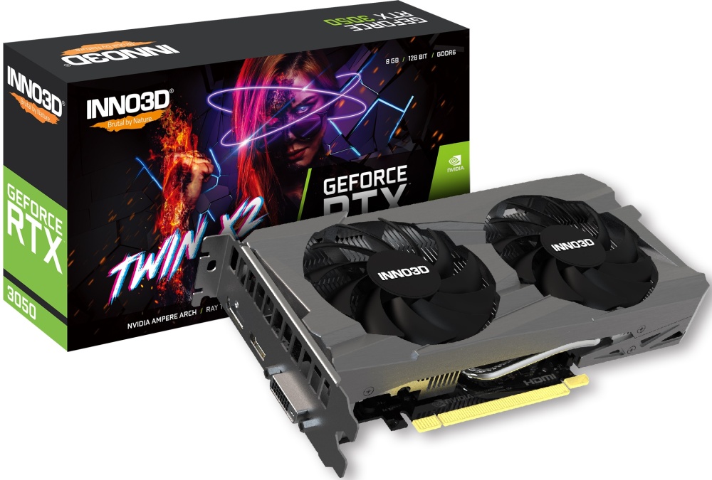 Видеокарта INNO3D GeForce RTX 3050 TWIN X2 8G - купить в интернет-магазине ОНЛАЙН ТРЕЙД.РУ