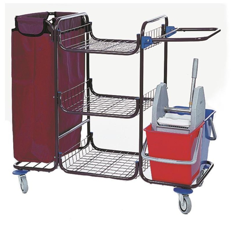Моющие помещения. Тележка для горничной 96. Тележка для уборочного инвентаря. Уборочная тележка mobilette healthguard. Оборудование комнаты уборочного инвентаря.