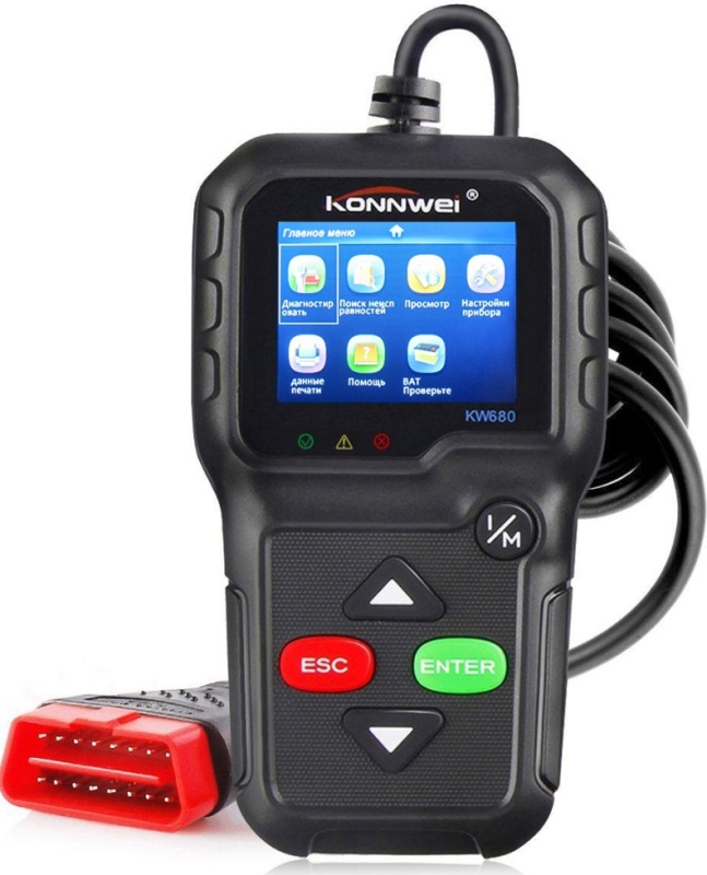 Автосканер Konnwei KW680 (цветной экран,русский язык,все протоколы)!!!!