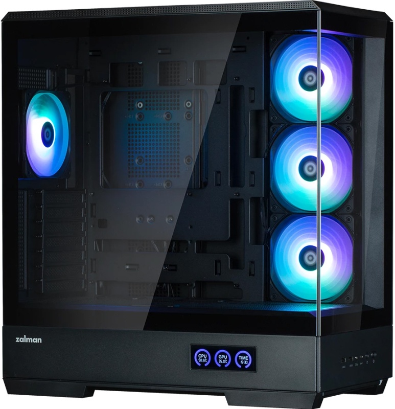 Корпус ZALMAN P50 DS BLACK, без БП, черный- низкая цена, доставка или самовывоз по Екатеринбургу. Корпус Залман P50 DS BLACK, без БП, черный купить в интернет магазине ОНЛАЙН ТРЕЙД.РУ