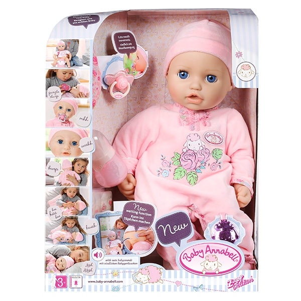 Игровая интерактивная кукла - Baby Annabell ( Беби Анабель) / Игрушки для девочек / Лунтики | 55