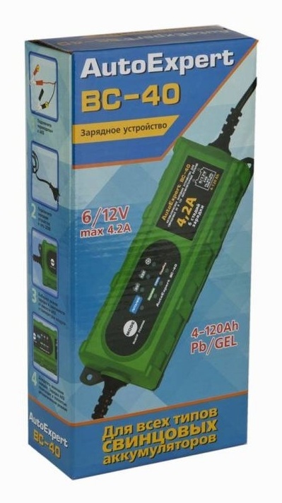 Зарядное устройство autoexpert bc. AUTOEXPERT BC-40. Зарядное устройство AUTOEXPERT BC-40.