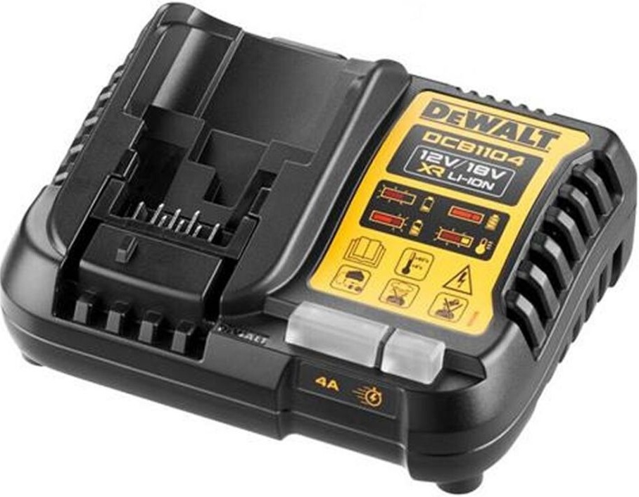 Зарядное устройство DeWALT DCB1104-QW (10.8–18 В, 4 A)- низкая цена, доставка или самовывоз по Челябинску. Зарядное устройство ДеВолт DCB1104-QW (10.8–18 В, 4 A) купить в интернет магазине ОНЛАЙН ТРЕЙД.РУ
