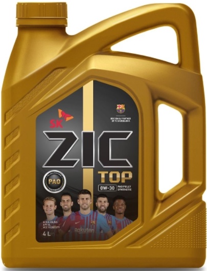 Моторное масло ZIC TOP 0W-30 синтетическое 4 л 162680 - низкая цена, доставка или самовывоз по Екатеринбургу. Моторное масло Зик TOP 0W-30 синтетическое 4 л купить в интернет магазине ОНЛАЙН ТРЕЙД.РУ