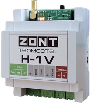 GSM термостат для электрических и газовых котлов ZONT H-1V — купить в интернет-магазине ОНЛАЙН ТРЕЙД.РУ