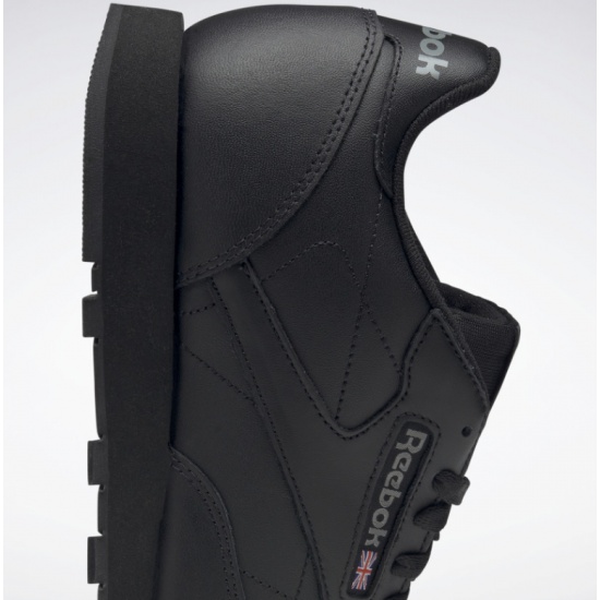 Кроссовки REEBOK CL LTHR BLACK 2267 мужские, цвет черный, размер 11 —  купить в интернет-магазине ОНЛАЙН ТРЕЙД.РУ