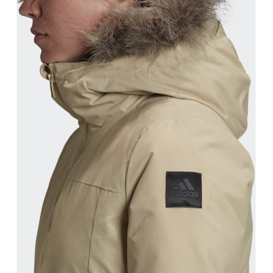 Парка ADIDAS W XPLORIC Parka GE7790 женская, цвет бежевый, размер M —  купить в интернет-магазине ОНЛАЙН ТРЕЙД.РУ