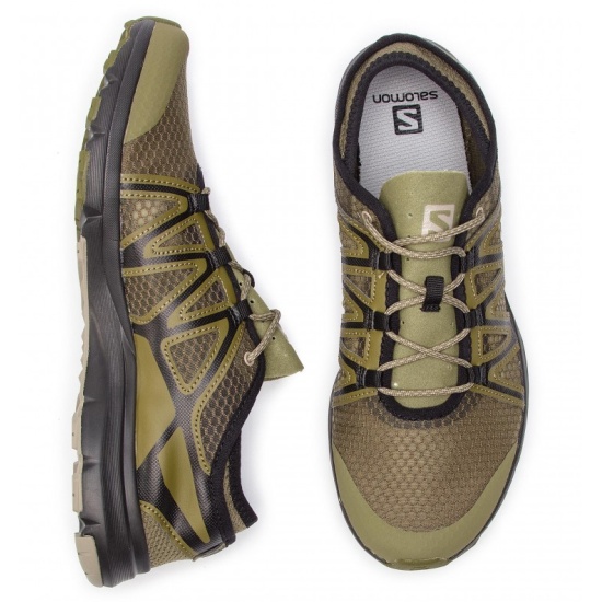 Кроссовки SALOMON CROSSAMPHIBIAN SWIFT 2 Vetiver мужские, цвет зелёный,  размер 10 — купить в интернет-магазине ОНЛАЙН ТРЕЙД.РУ