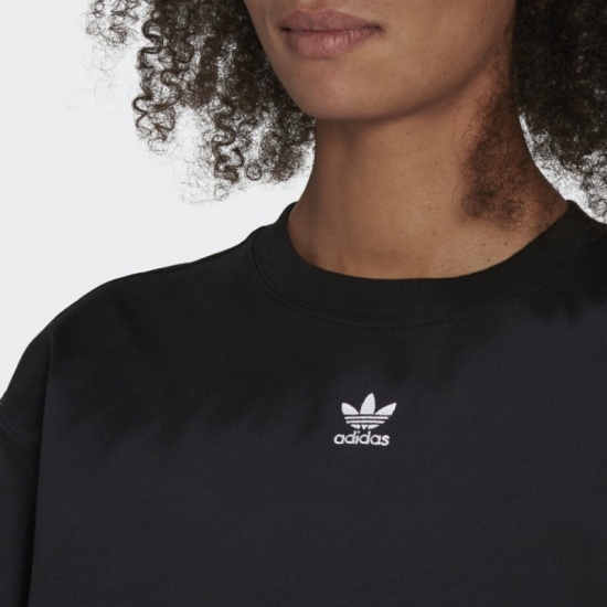Футболка ADIDAS H06649 Adicolor Essentials женская, цвет чёрный, размер 32  — купить в интернет-магазине ОНЛАЙН ТРЕЙД.РУ