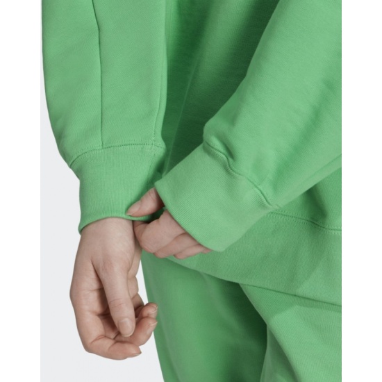 Свитшот ADIDAS H11392 Adicolor Oversize женский, цвет зелёный