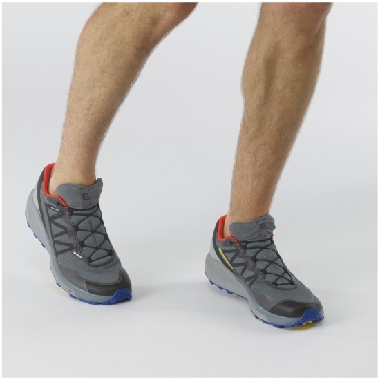 Кроссовки SALOMON SENSE RIDE 4 INVISIBLE GTX Sto мужские, цвет серый,  размер 10 — купить в интернет-магазине ОНЛАЙН ТРЕЙД.РУ