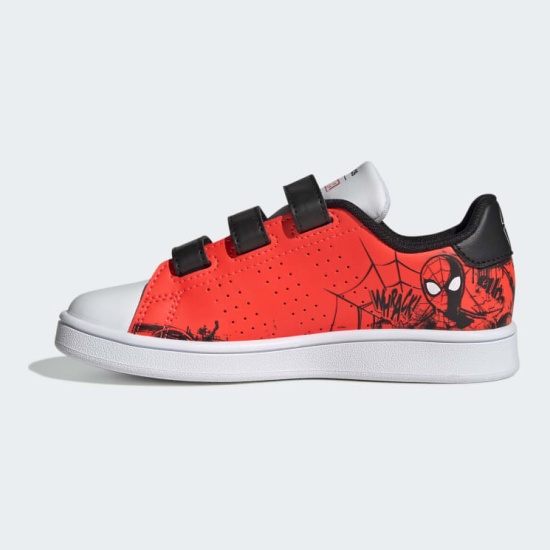 Кеды ADIDAS GZ0651 ADVANTAGE Spider-Man CF C для мальчика, цвет красный,  размер 28 — купить в интернет-магазине ОНЛАЙН ТРЕЙД.РУ