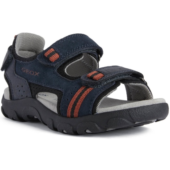 Sandales Geox Jr Strada A - Imperméables, Respirantes, Scratch, Pour Garçon