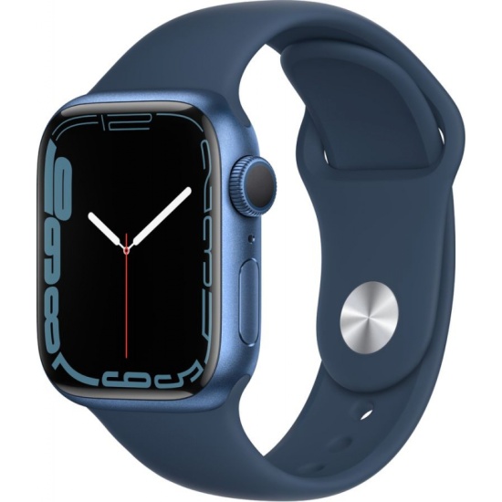 Смарт-часы Apple Watch Series 7 MKN13LL/A, 41мм, синие — купить в ...