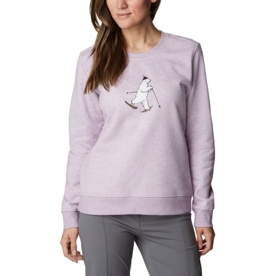 Columbia Women's Hart Mountain II Graphic Crew Sweatshirt - Soft Cotton Blend, Regular Fit - View #4